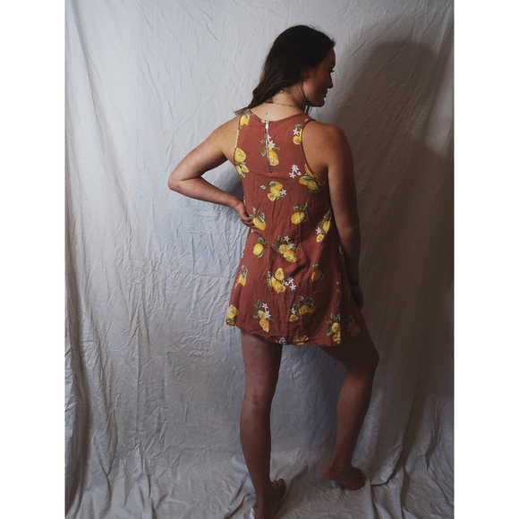 Lemon Pattern Mini Dress - Picture 2 of 6